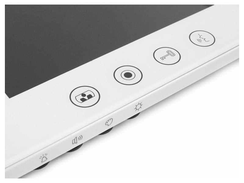 Wideodomofon jednowrzutowy z białym monitorem i skrzynką na listy z kamerą S551-SKN / M670W VIDOS