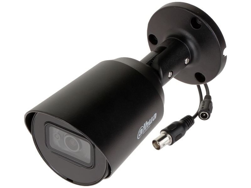 Zestaw monitoring 8 czarnych kamer Dahua Full HD 2Mpx 2.8 mm IR-20m