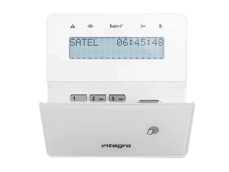 Klawiatura bezprzewodowa do centrali alarmowej SATEL INTEGRA INT-KWRL2-W ABAX/ABAX2 RFID