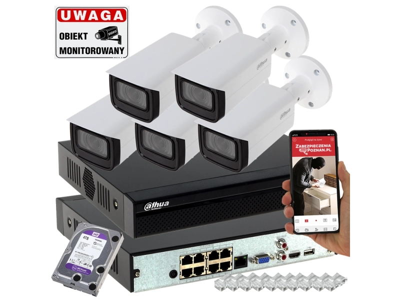 Zestaw kamer do monitoringu domu Dahua IPC-HFW1431T-ZS-2812-S4 4MPx ZOOM AutoFocus