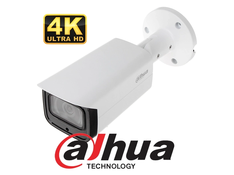 Kamera wandaloodporna IP DAHUA IPC-HFW4831T-ASE-0280B 8MPx Analityka IVS IR60 MicroSD Audio