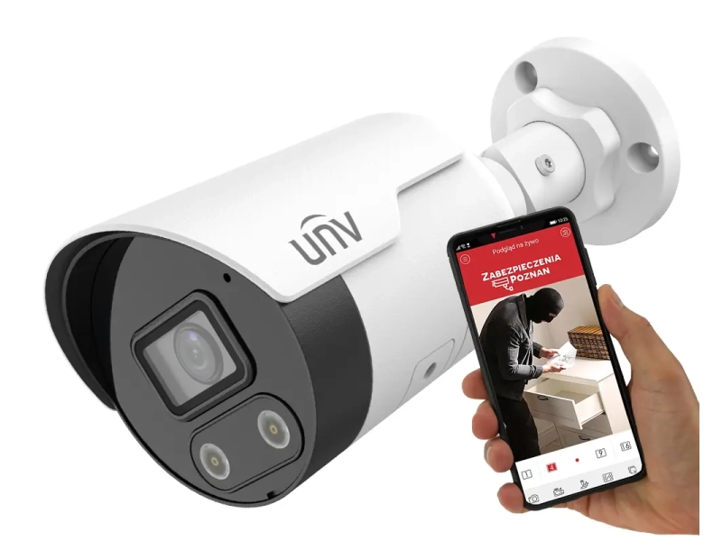 Kamera IP UNV IPC2128SB-ADF28KMC-I1 8Mpx ColorHunter Wise-ISP Tri-Guard Ultra Motion Detection Dual-light