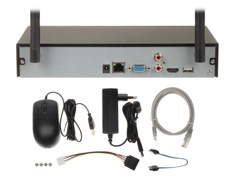Rejestrator IP WiFi Dahua NVR1108HS-W-S2-CE na 8 kamer IP