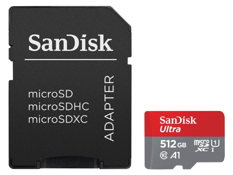 Karta pamięci MicroSD 512GB SANDISK + adapter