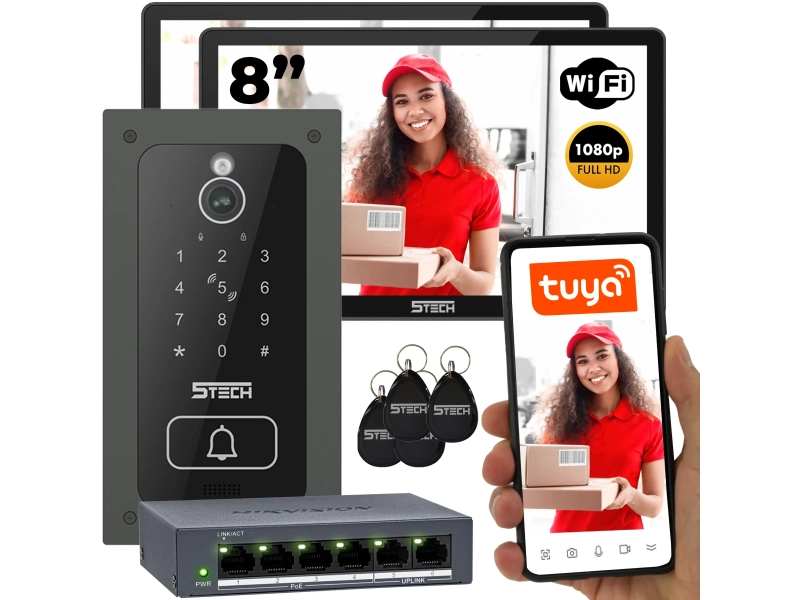 Wideodomofon zestaw 5TECH WIFI 7