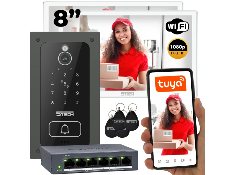 Wideodomofon zestaw 5TECH WIFI 7
