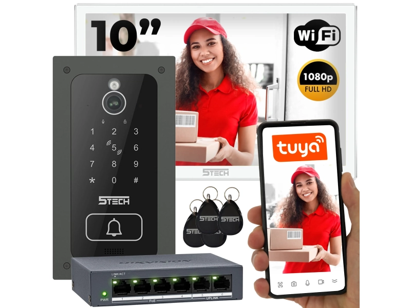Wideodomofon zestaw 5TECH WIFI 7
