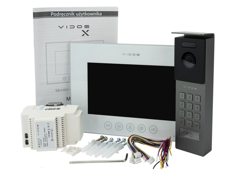 Wideodomofon Vidos X M11W + S12D FullHD 130° Podczerwień Szyfrator MicroSD