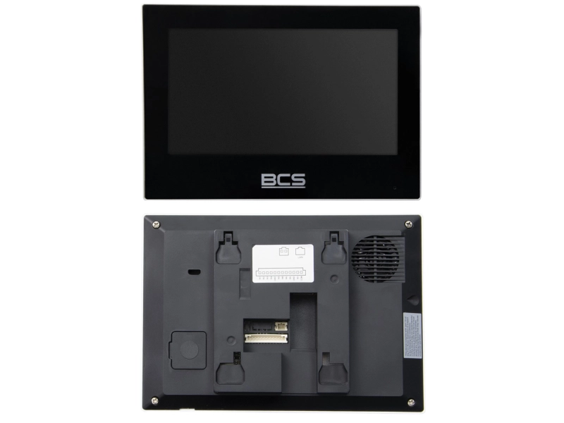 Wideodomofon IP POE po skrętce Stacja BCS-PAN1601S-S Monitor BCS-MON7700B-S Aplikacja Szyfrator Czytnik
