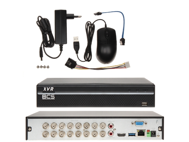 Rejestrator AHD/CVI/TVI/ANALOG BCS-XVR1601-II + dysk WD PURPLE 2 TB GRATIS