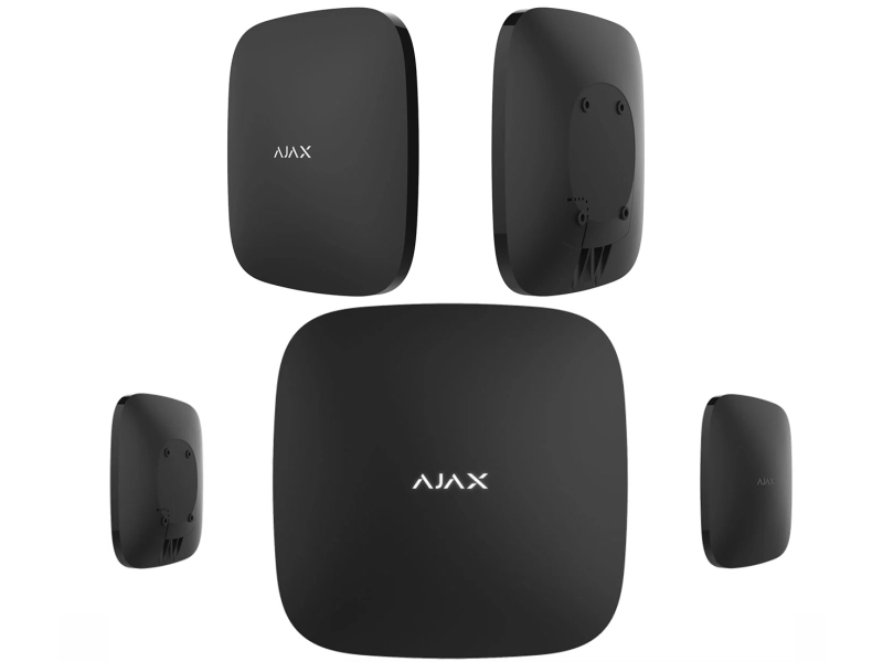 Najmocniejsza Centrala Alarmowa Ajax HUB 2 Plus 2x SIM 2G/3G/LTE, Wi-Fi, Ethernet Czarna z fotograficzną weryfikacja alarmu