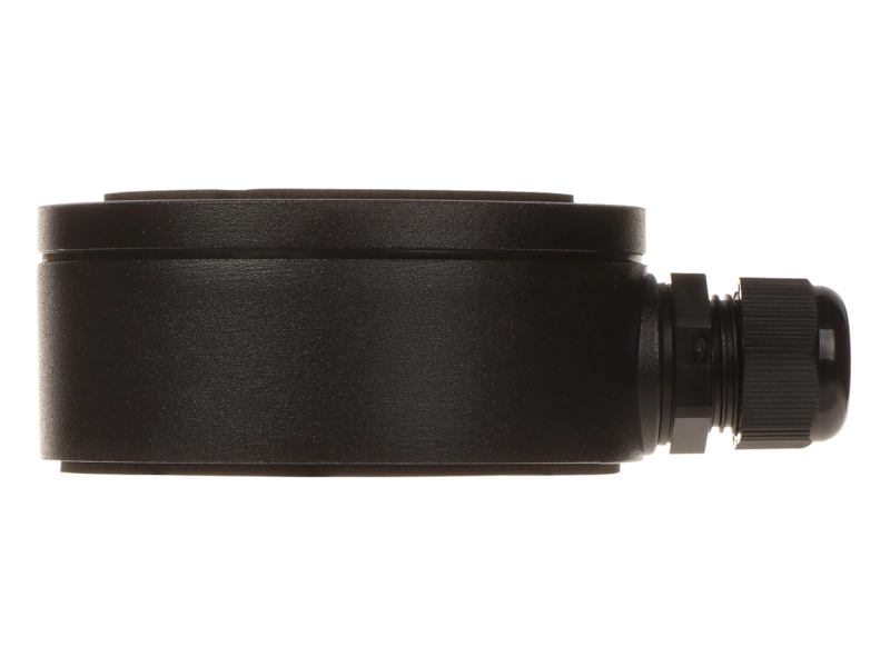 Uniwersalna czarna puszka DS-1280ZJ-XS BLACK montażowa z dławikiem do kamer tubowych i kopułkowych