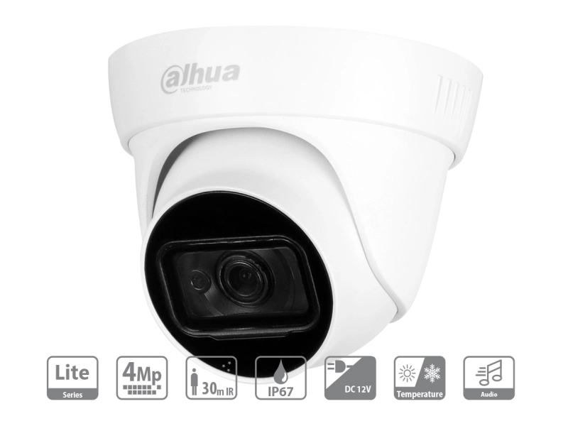 2 kamery z rejestratorem Dahua HAC-HDW1400TL-0280B 4MPx Analityka Wizsense