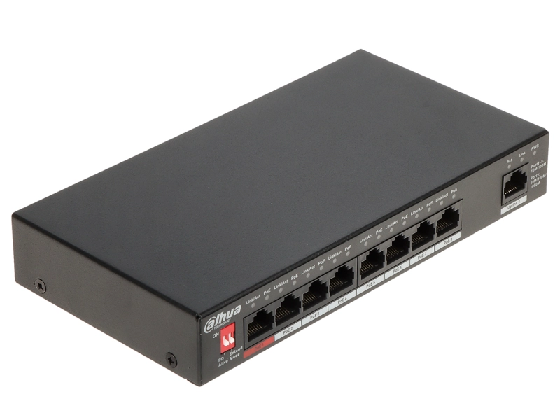 Switch POE PFS3009-8ET1GT-96-V2 8-PORTOWY DAHUA  PoE 2.0