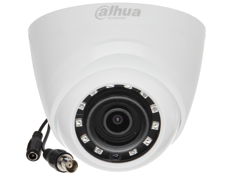 Monitoring Dahua na 4 kamery kopułowe z szerokim kątem widzenia 2.8mm 2 MPIX