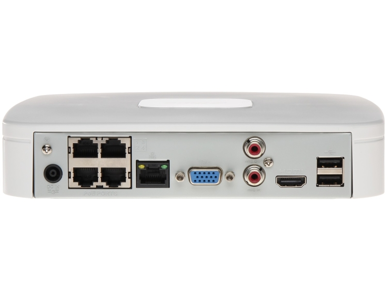 Rejestrator IP 4 kanałowy z wbudowanym switchem PoE DAHUA DHI-NVR2104-P-S2 na 1 dysk 6TB