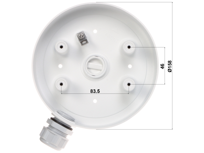 Uchwyt sufitowy DS-1280ZJ-SD11 do kamer kulistych Hikvision