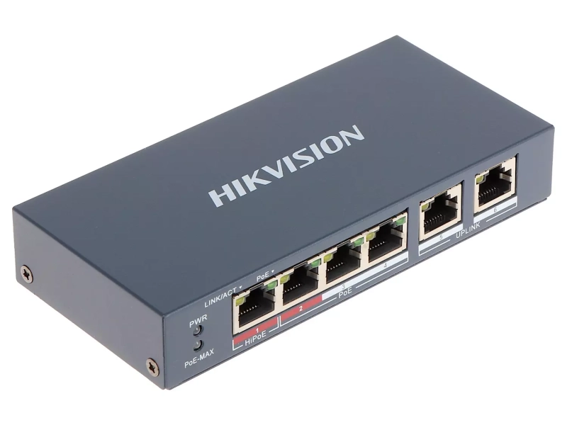 Zestaw 3 kamery IP HIKVISION DS-2CD1361G2-LIU 6MPx z rejestratorem DS-7604NXI-K1 Acusense POE 1TB