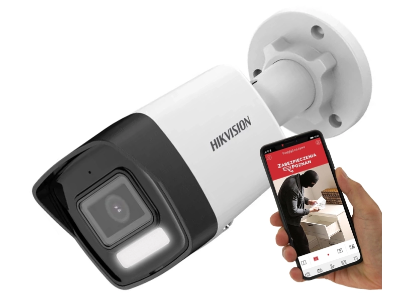 Kamera zewnętrzna IP Hikvision DS-2CD1043G2-LIU 4Mpx Smart Hybrid Light Motion Detection 2.0