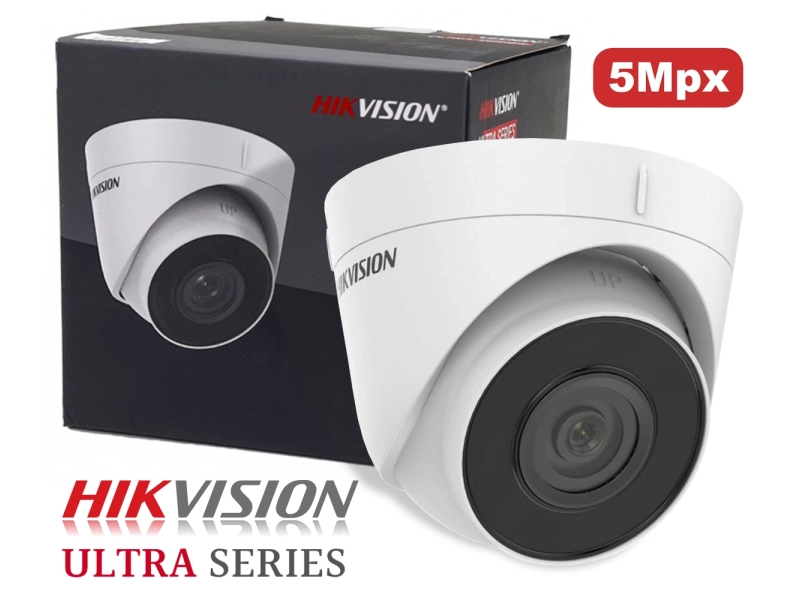 Kamera do monitoringu IP Hikvision DS-2CD3351G0-IUF 5Mpx Aplikacja IR30 PoE MicroSD Mikrofon