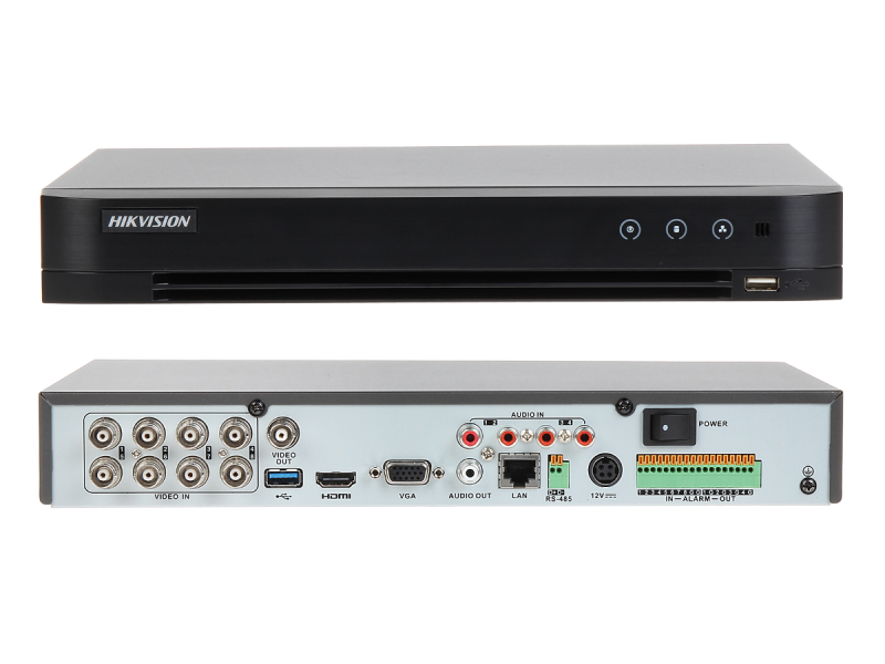 Rejestrator DVR HD-TVI na jeden dysk HDD iDS-7208HUHI-K1/4S 8 kanałowy do 5Mpx AcuSense