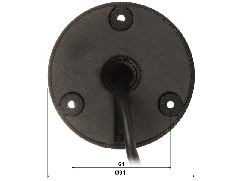 Wandaloodporna kamera IP DAHUA IPC-HFW5541T-ASE-0280B-BLACK 5Mpx IR80 WizMind Satrlight MicroSD Audio