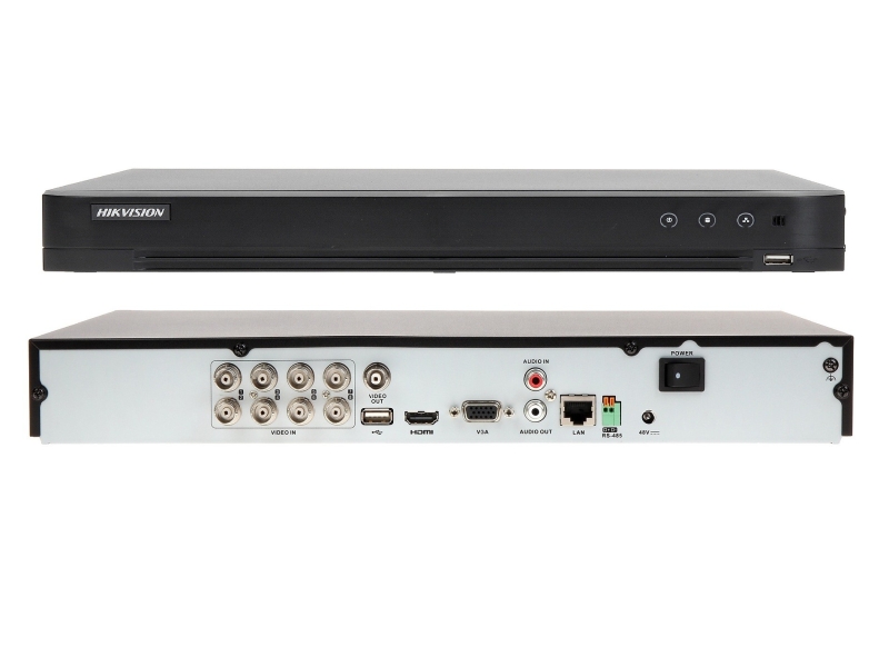 DS-7208HQHI-K2/P Rejestrator Hikvision trybrydowy AHD / HD-TVI / HD-CVI / IP 8 kanałowy z POC