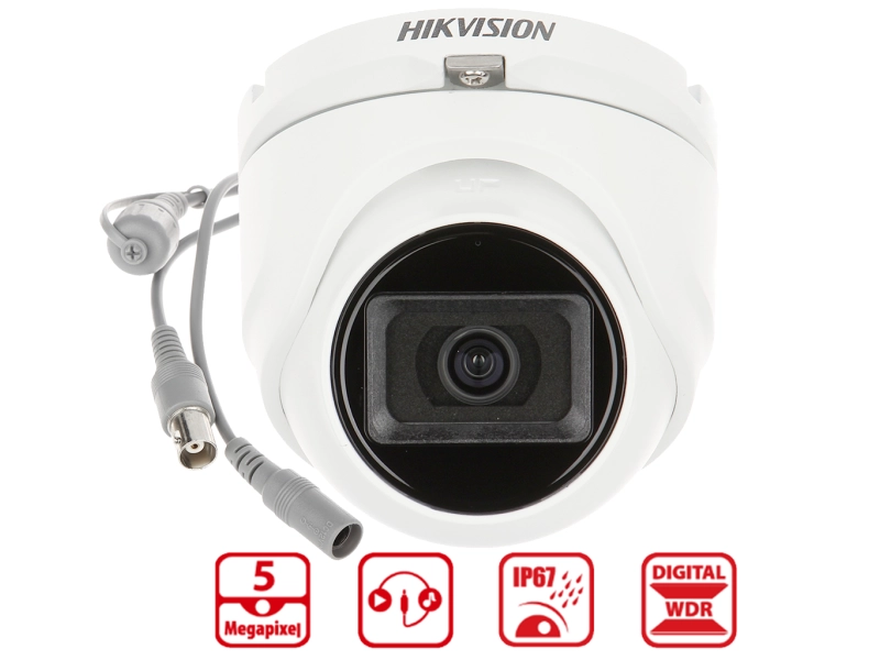 Kamera Analogowa 4w1 Hikvision DS-2CE76H0T-ITMFS 5MPx Mikrofon
