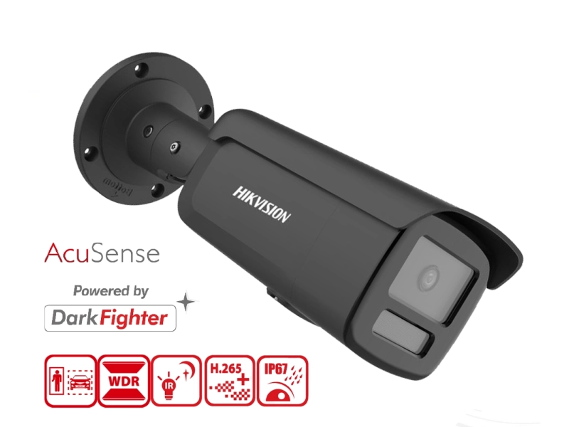 Kamera Hikvision DS-2CD2T86G2H-2I(2.8mm)(eF) BLACK 8Mpx Acusense DarkFighter IR60