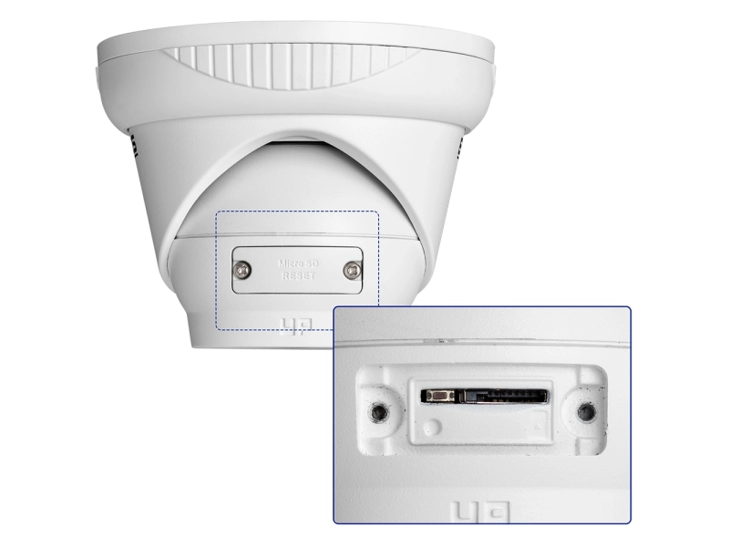 Kamera IP do domu sklepu BCS-V-EI221IR3 2.8mm 2MPx AI IR30 microSD PoE