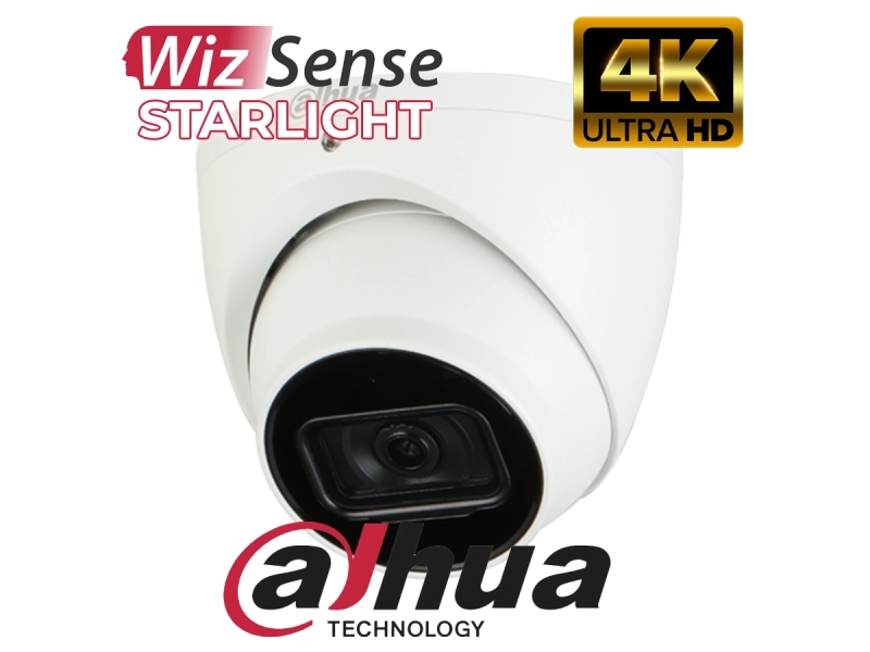 Zestaw 2 kamery IP 8MPx Dahua IPC-HDW3841EM-S-0280B-S2 WizSense AI SSA MicroSD Mikrofon