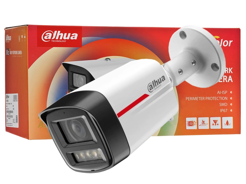 Kamera IP DAHUA IPC-HFW2249TL-S-LED-0280B-PRO 2MPx WizSense WizColor SMD PLUS Mikrofon