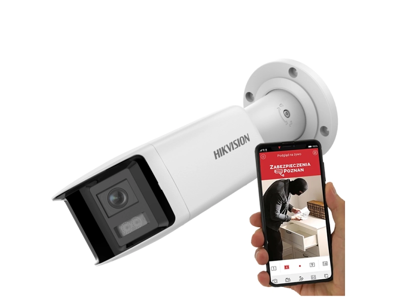 Zewnętrzna kamera IP kąt widzenia 180° DS-2CD2T45G0P-I Hikvision