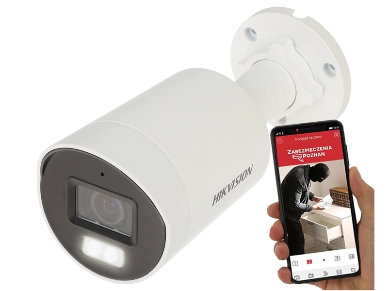 Kamera IP Hikvision DS-2CD2087G2H-LI 8Mpx ColorVu Acusense Android iOS PoE MicroSD