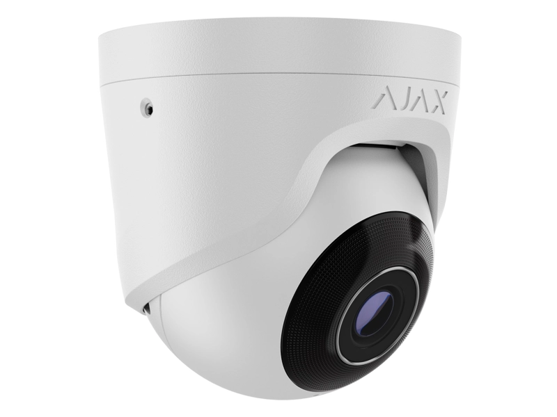 Kamera IP kopułowa Ajax TurretCam 8Mpx WHITE 2.8mm Rozpoznawanie ruchu i obiektów