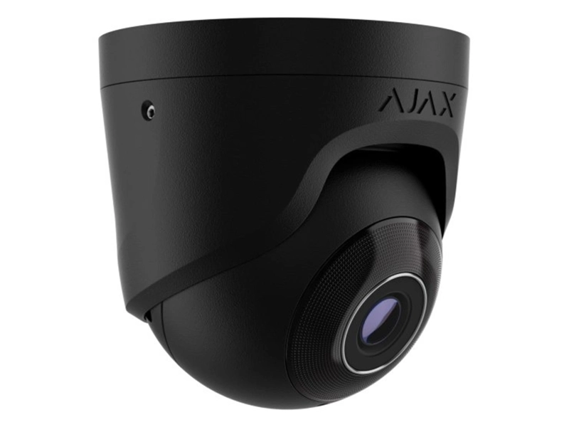 Kamera IP kopułowa Ajax TurretCam 5Mpx BLACK 2.8mm Rozpoznawanie ruchu i obiektów