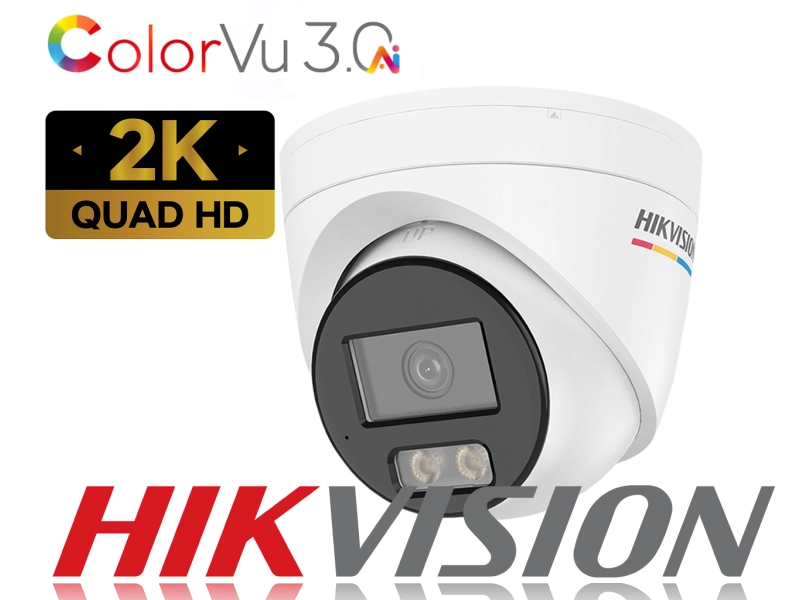 Kamera IP kopułowa Hikvision DS-2CD1347G3H-LIUF/SL 4Mpx ColorVu, Smart Hybrid Light Motion, Live Guard, Detection 3.0