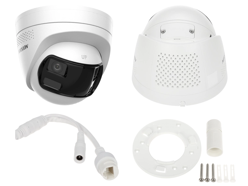 Kamera IP Panoramiczna Hikvision DS-2CD1383G2P-LIUF/SL 8Mpx Smart Hybrid Light, Detekcja ruchu 2.0, Live Guard