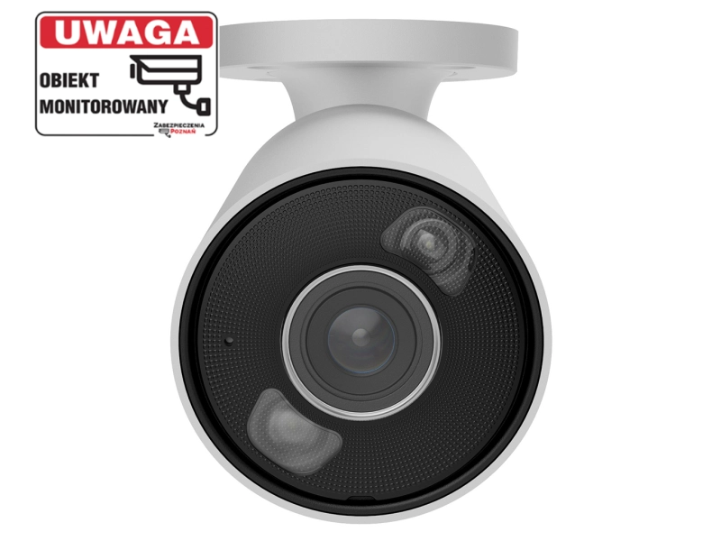 Kamera IP tubowa Ajax BulletCam HL 5Mpx WHITE 4mm Hybrydowe oświetlenie LED + IR, Detekcja Ruchu + Mikrofon