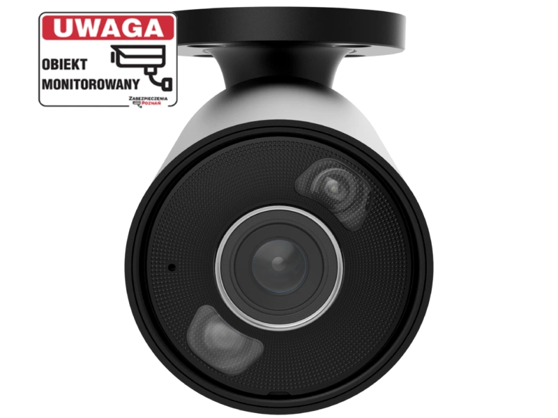 Kamera IP tubowa Ajax BulletCam HL 8Mpx BLACK 2.8mm Hybrydowe oświetlenie LED + IR, Detekcja Ruchu + Mikrofon