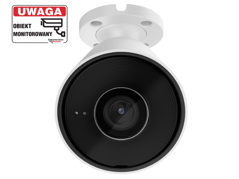 Kamera IP tubowa Ajax BulletCam 5Mpx WHITE 4mm Rozpoznawanie ruchu i obiektów, wbudowany mikrofon