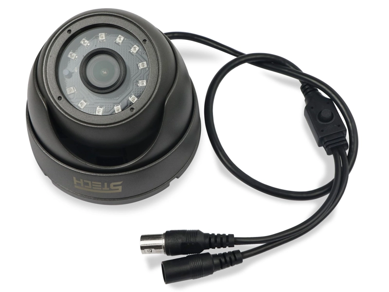 Kamera kopułowa czarna CCTV HD 4W1 2Mpx 5TECH do Wideodomofonu analogowego VERUS 5TECH