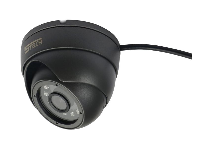Kamera kopułowa czarna CCTV HD 4W1 2Mpx 5TECH do Wideodomofonu analogowego VERUS 5TECH