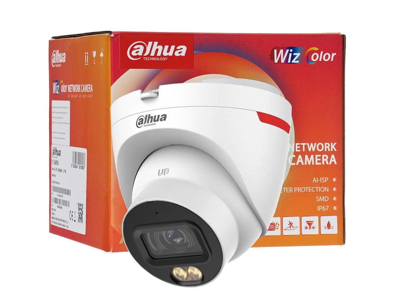 Kamera kopułowa IP DAHUA IPC-HDW2849T-S-LED-0280B-PRO 8MPx WizSense WizColor SMD PLUS Mikrofon