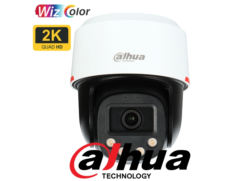 Kamera obrotowa IP zewnętrzna DAHUA SD2C400NA-B-PV-0400-S2-PRO 4Mpx 4mm SMD 3.0 WizColor + aktywne odstraszanie
