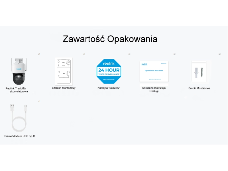 Kamera obrotowa WiFi Reolink Trackmix B770 8Mpx Zoom Analityka Śledzenie AKUMULATOROWA