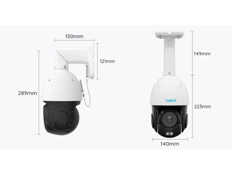 Kamera obrotowa zewnętrzna POE REOLINK P850 8Mpx 16x Zoom Analityka Śledzenie