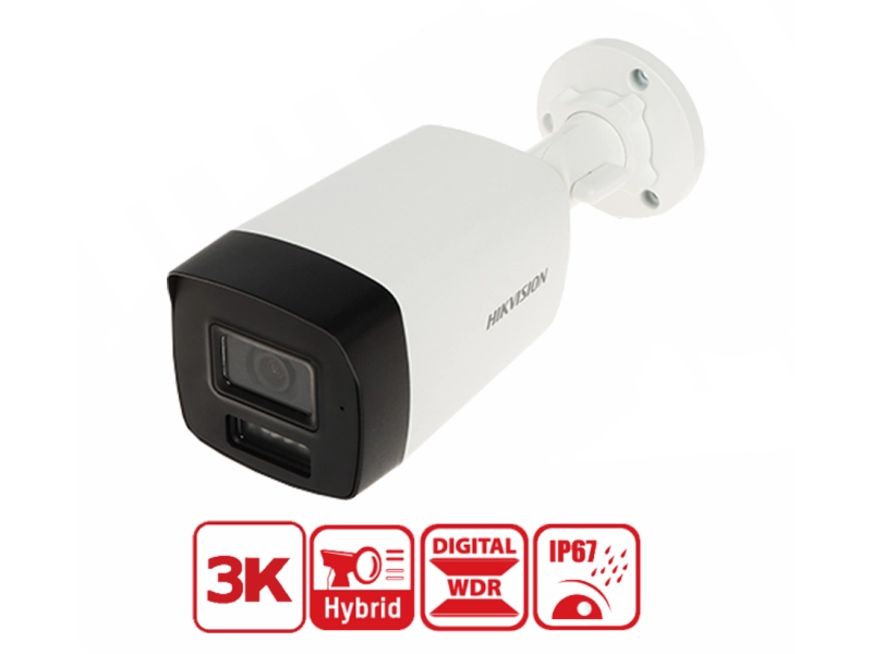Kamera DS-2CE17K0T-LFS(2.8MM) 5 MPx Hikvision Smart Hybrid Light  2.8 mm AHD, HD-CVI, HD-TVI, PAL