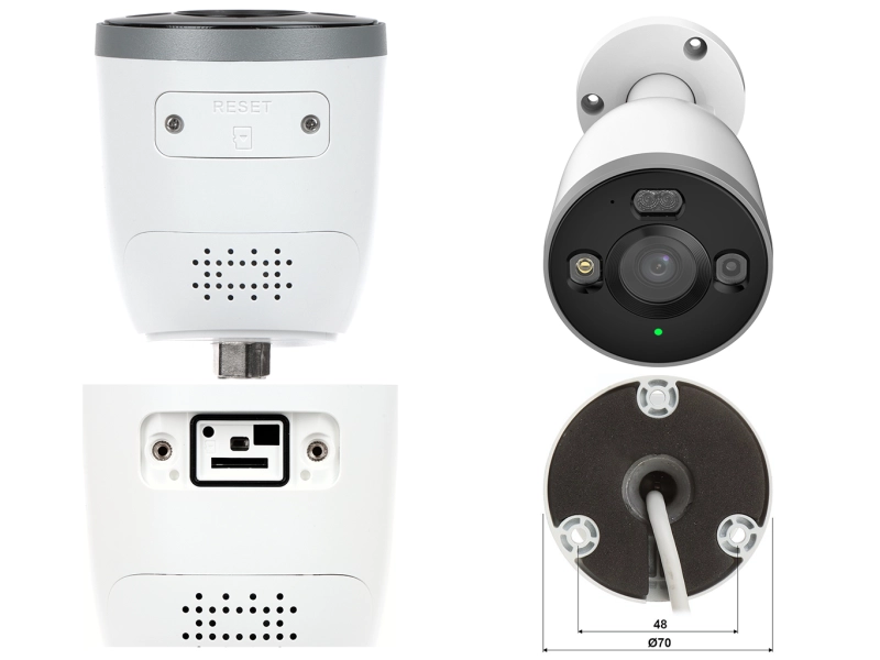 Zestaw WiFi 2x kamera Dahua F5D-PV-0280B 5MPx mart Dual Light, Smart Detekcja, Mikrofon