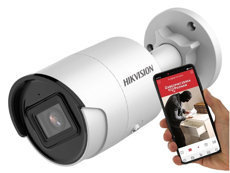 Kamera zewnętrzna IP Hikvision DS-2CD3043G2-IU 4 Mpx AcuSense Mikrofon PoE